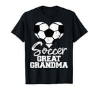 Soccer Great Grandma Heart Funny T-Shirt - Aesthetic Graphic Men Women