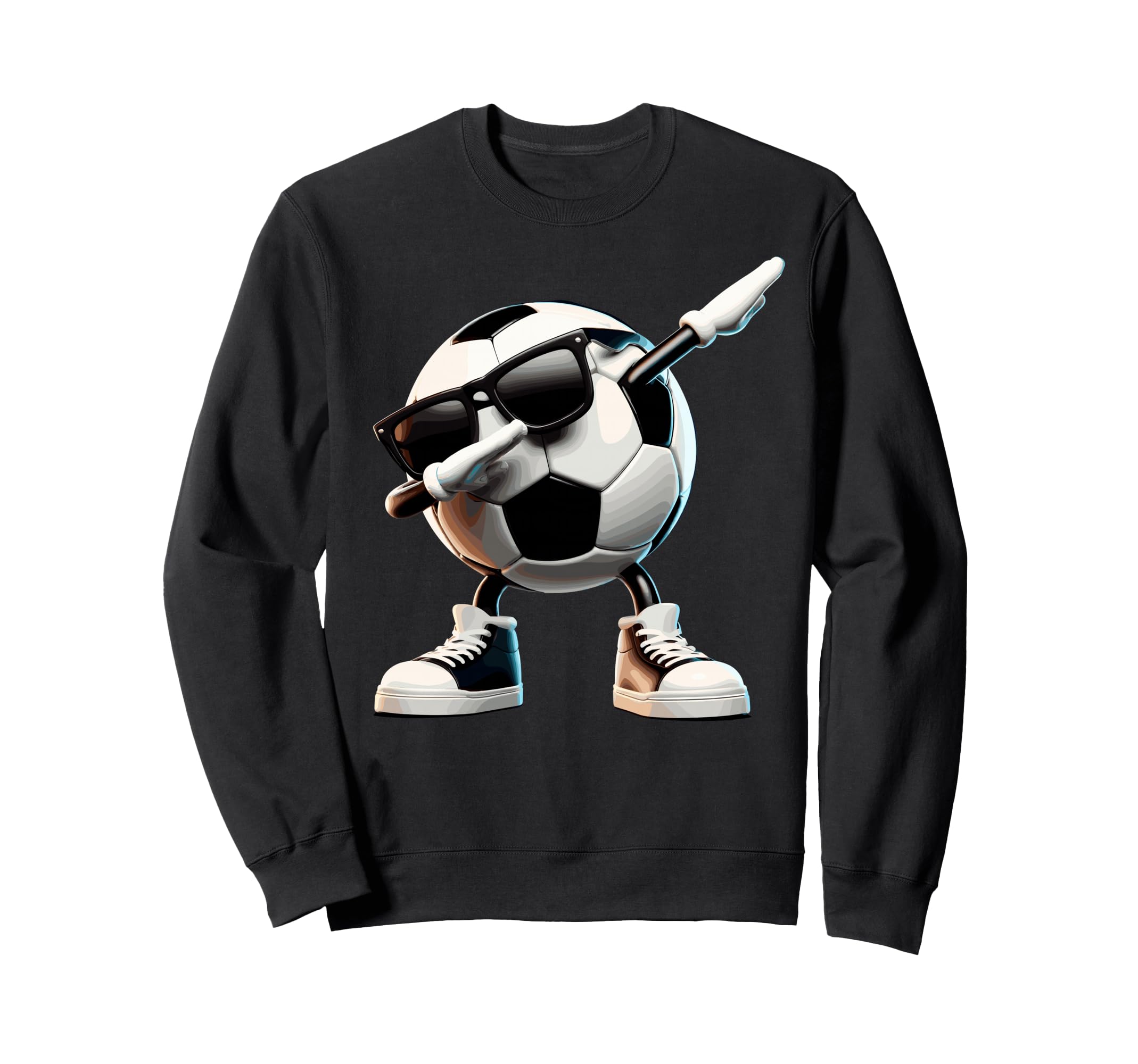 Funny Dabbing Dab Soccer Player Sweatshirt - Custom Art Print Men Women