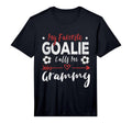 Mens My Favorite Goalie Calls Me Grammy T-Shirt - Custom Art Print Unisex