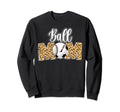 Ball Mom Soccer Baseball Mom Sweatshirt - Fun Novelty Design for Adults