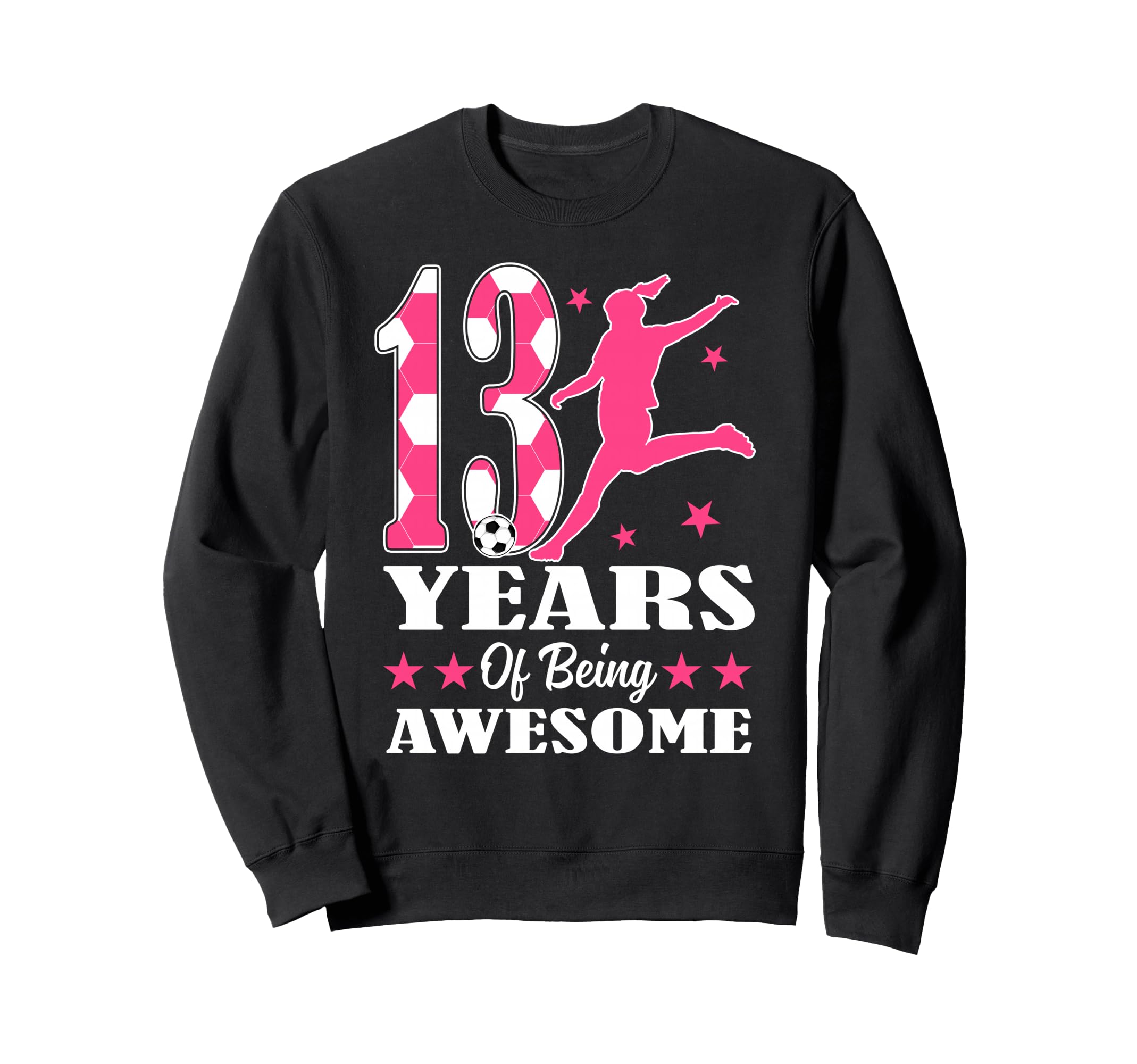13 Years Being Awesome Birthday Sweatshirt - Trendy Graphic Men Women