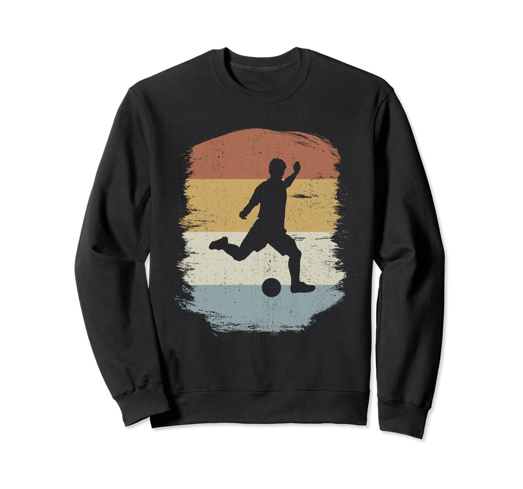 Silhouette Soccer Soccer Sweatshirt - Minimalist Print Unisex