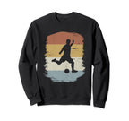 Silhouette Soccer Soccer Sweatshirt - Minimalist Print Unisex