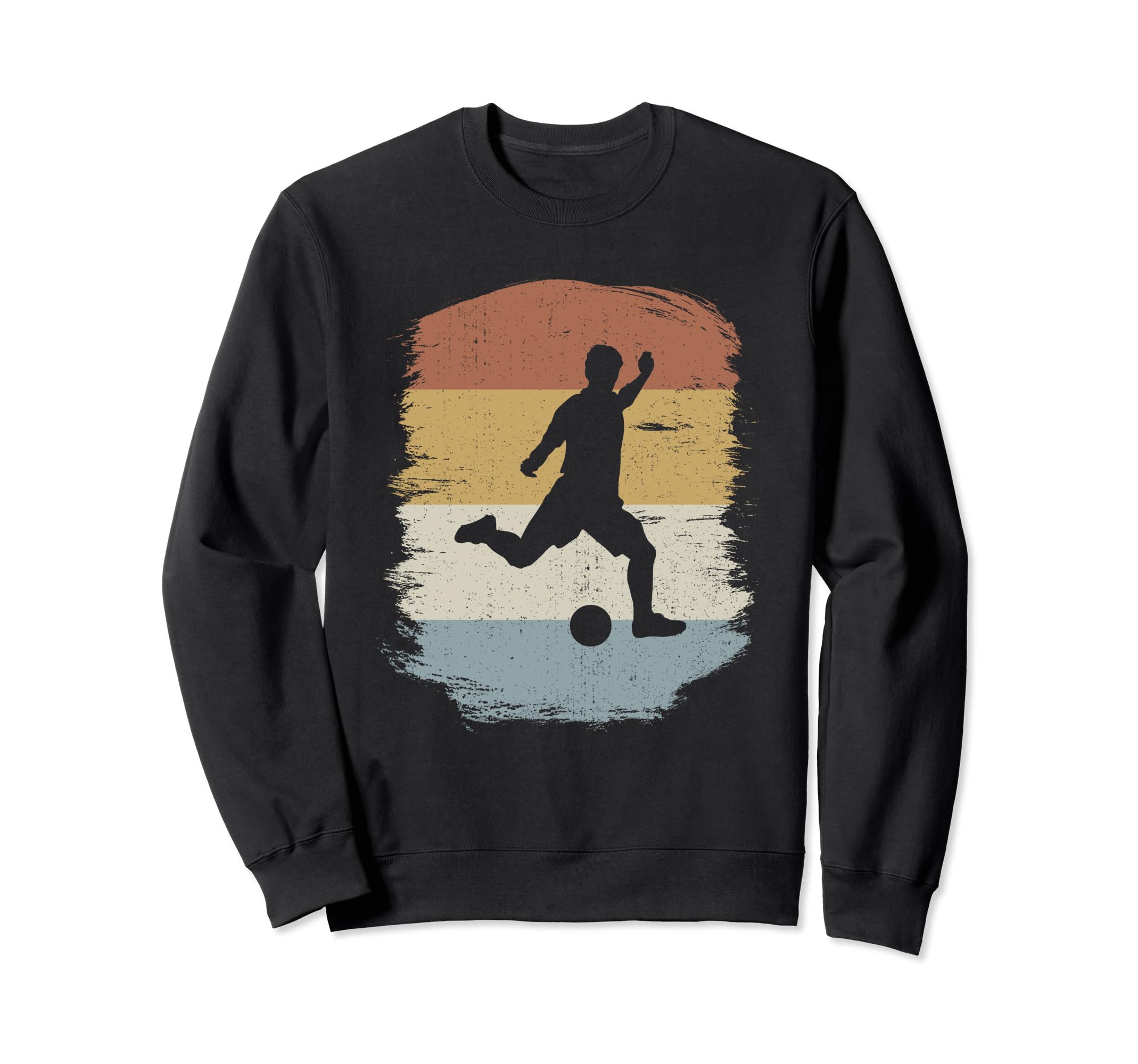 Silhouette Soccer Soccer Sweatshirt - Minimalist Print Unisex