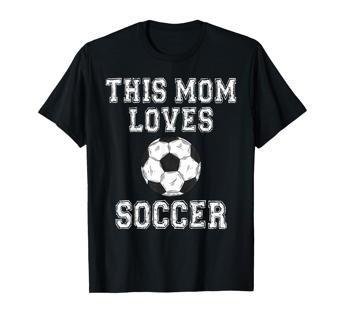This Mom Loves Soccer Game Day Sports T-Shirt - Unique Graphic for Adults