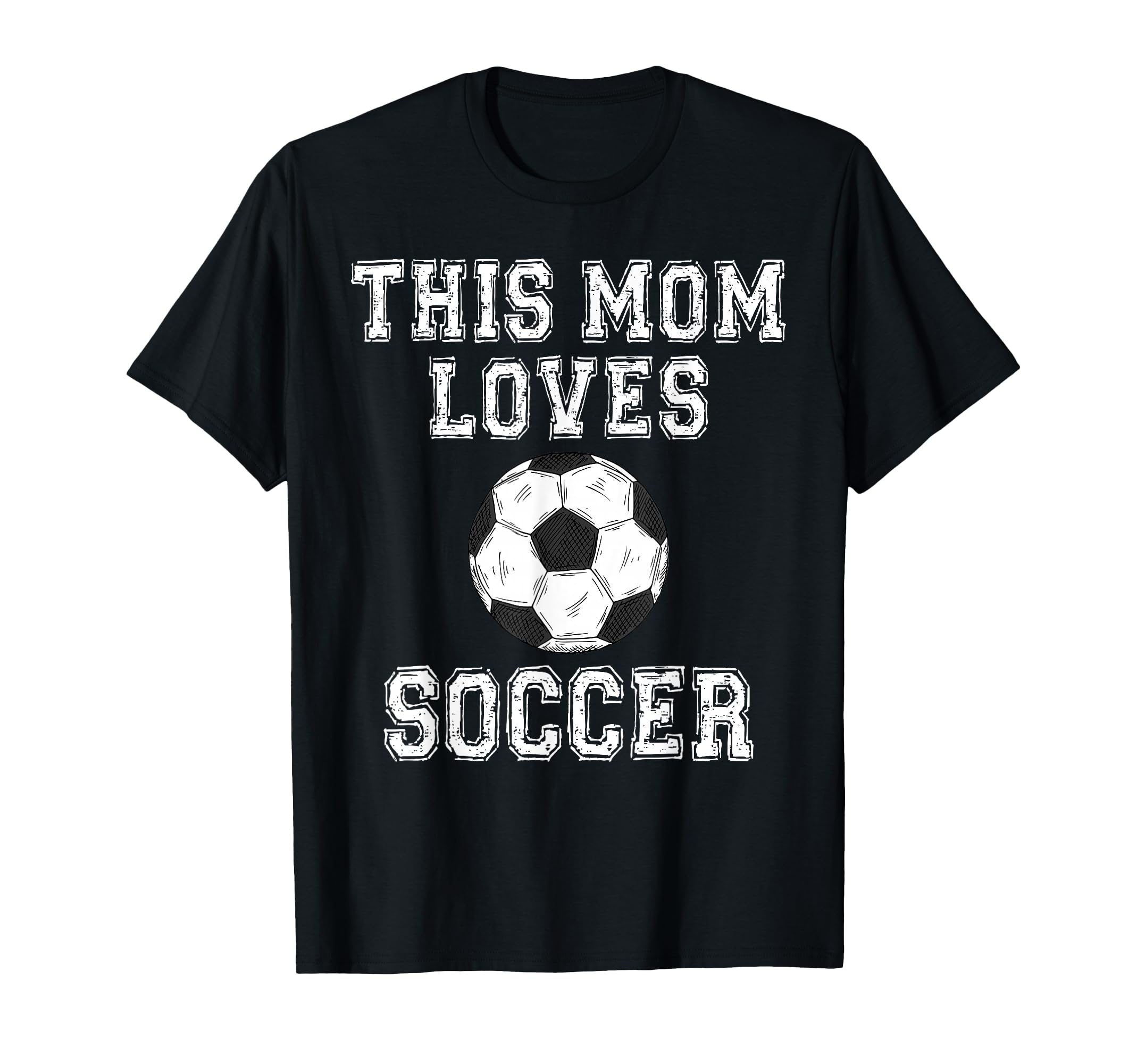 This Mom Loves Soccer Game Day Sports T-Shirt - Streetwear Style Men Women