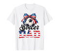 Soccer Dad American Flag Soccer Lovers T-Shirt - Minimalist Print Men Women
