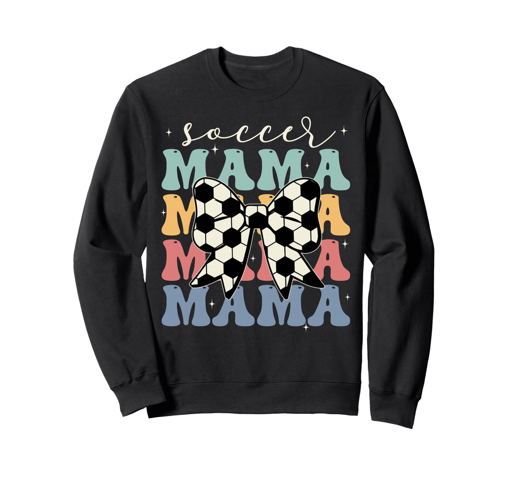 Soccer Mama Groovy Soccer Softball Sweatshirt - Custom Art Print Men Women