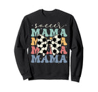 Soccer Mama Groovy Soccer Softball Sweatshirt - Custom Art Print Men Women