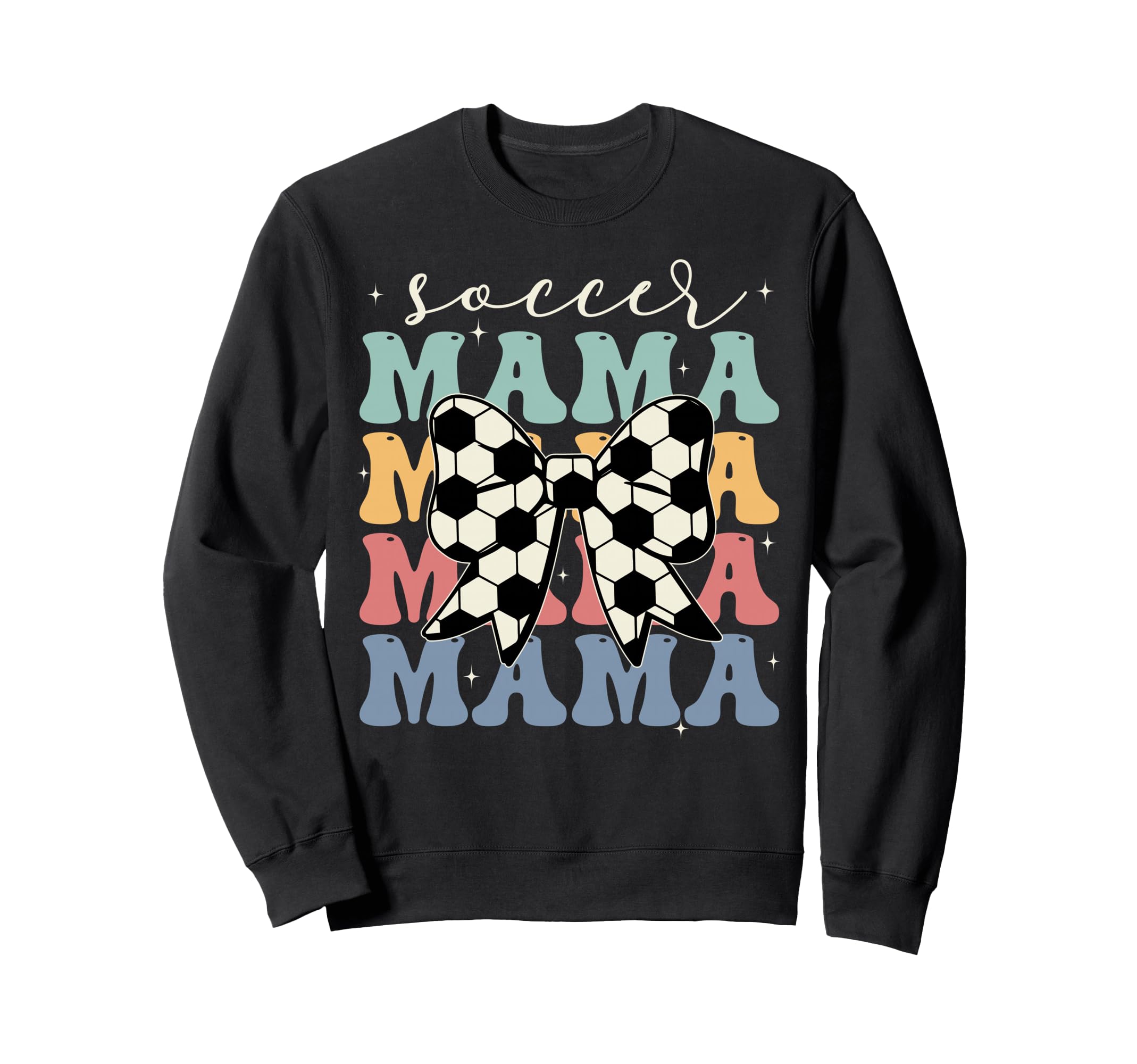Soccer Mama Groovy Soccer Softball Sweatshirt - Custom Art Print Men Women