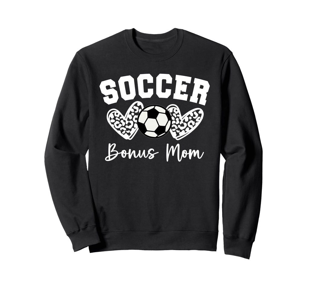 Soccer Bonus Mom Matching Family Sweatshirt - Casual Everyday Wear Unisex