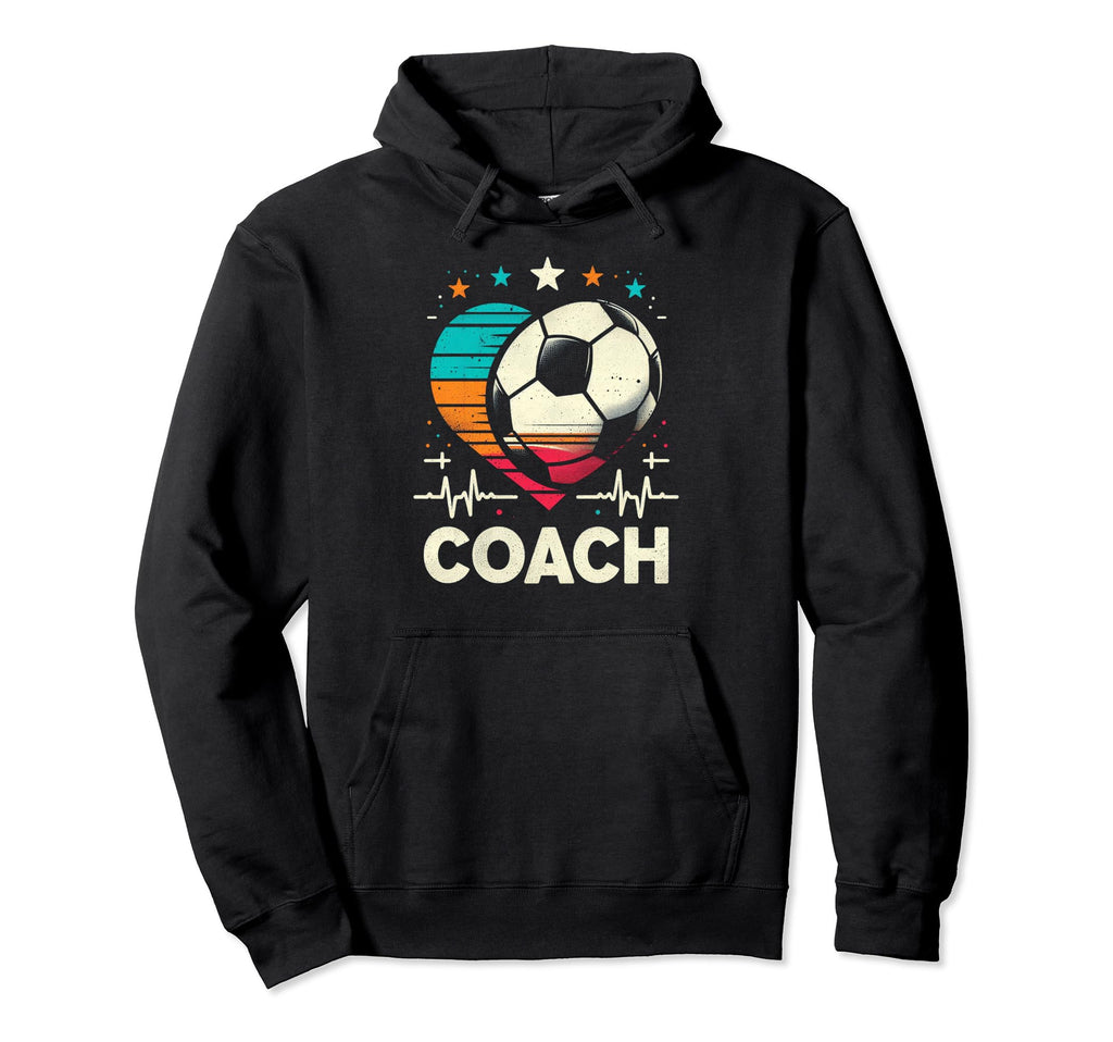 Soccer Coach Training Heart Beat Hoodie - Custom Art Print for Adults