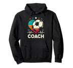 Soccer Coach Training Heart Beat Hoodie - Custom Art Print for Adults