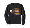 Womens Motivational Goals I Am Sweatshirt - Minimalist Print Men Women