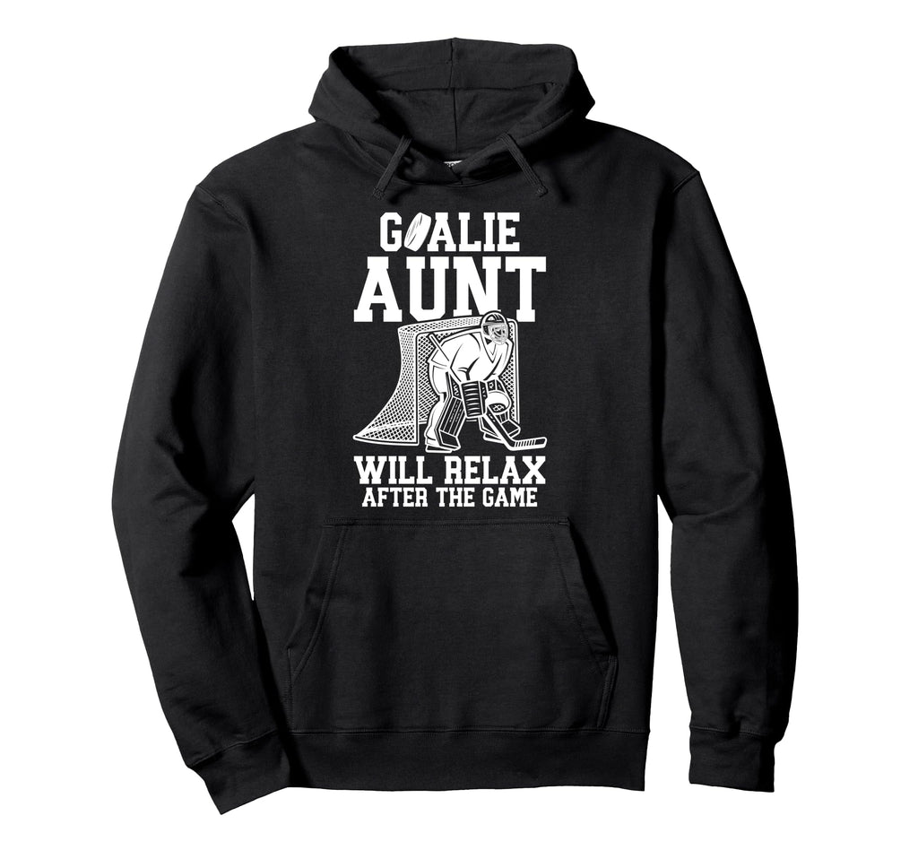 Funny Hockey Goalie Aunt Ice Hockey Hoodie - Aesthetic Graphic Men Women