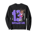 13Th Birthday Soccer Melanin Sweatshirt - Casual Everyday Wear for Adults