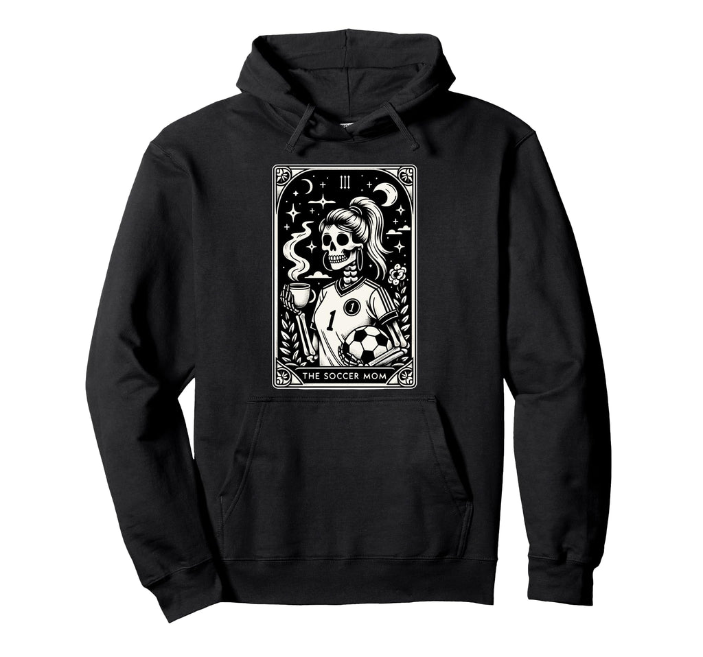 Soccer Mom Soccer Mum Tarot Card Hoodie - Minimalist Print Men Women