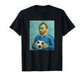 Vincent Loves Football And Soccer Blue T-Shirt - Graphic Print Unisex