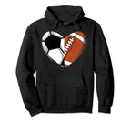 Soccer Heart Football Heart Coach Team Hoodie - Streetwear Style Unisex