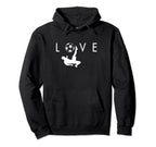 Love Soccer I Love Soccer Sport Hoodie - Fun Novelty Design Men Women