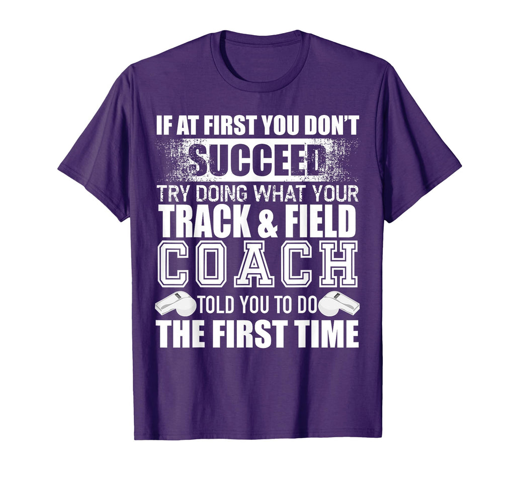 Funny Track Field Coach Thank You Gift T-Shirt - Custom Art Print Unisex