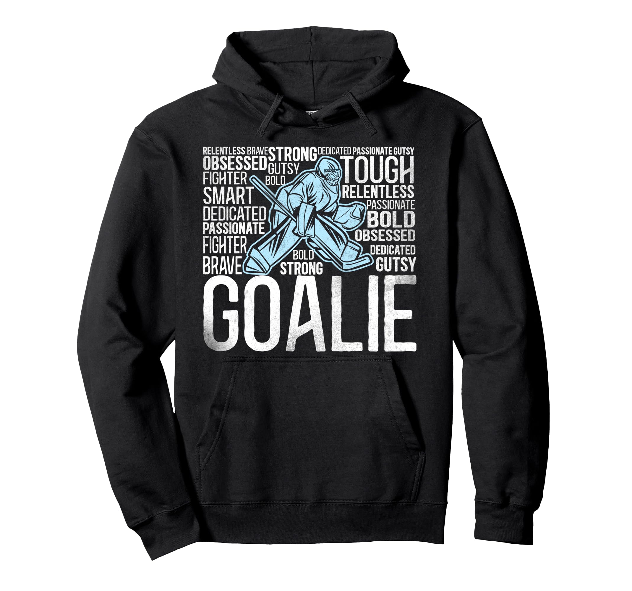 Ice Hockey Goalie Goalkeeper Hoodie - Casual Everyday Wear for Adults