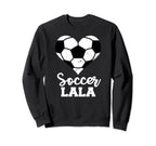 Soccer Lala Funny Soccer Heart Sweatshirt - Minimalist Print Men Women