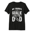 Mens Proud Soccer Goalie Dad Soccer T-Shirt - Custom Art Print Men Women