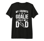Mens Proud Soccer Goalie Dad Soccer T-Shirt - Custom Art Print Men Women