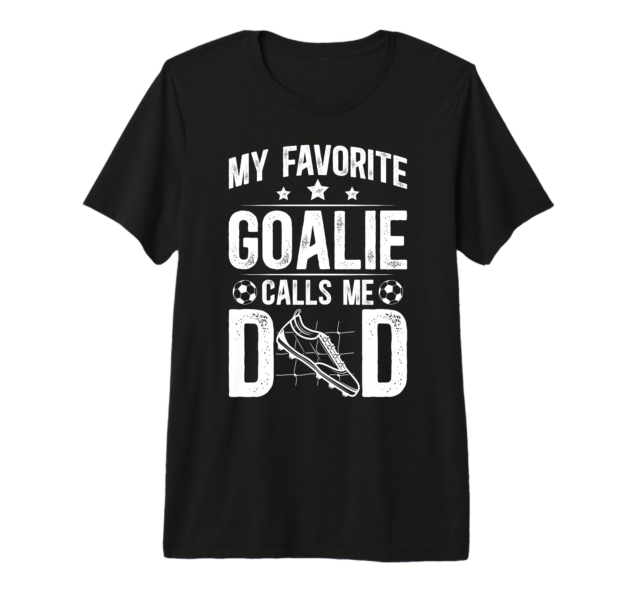 Mens Proud Soccer Goalie Dad Soccer T-Shirt - Custom Art Print Men Women