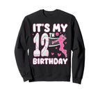 Its My 12Th Birthday Volleyball Sweatshirt - Minimalist Print for Adults