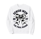 Senior Mom Soccer Class 2027 Womens Sweatshirt - Custom Art Print Unisex