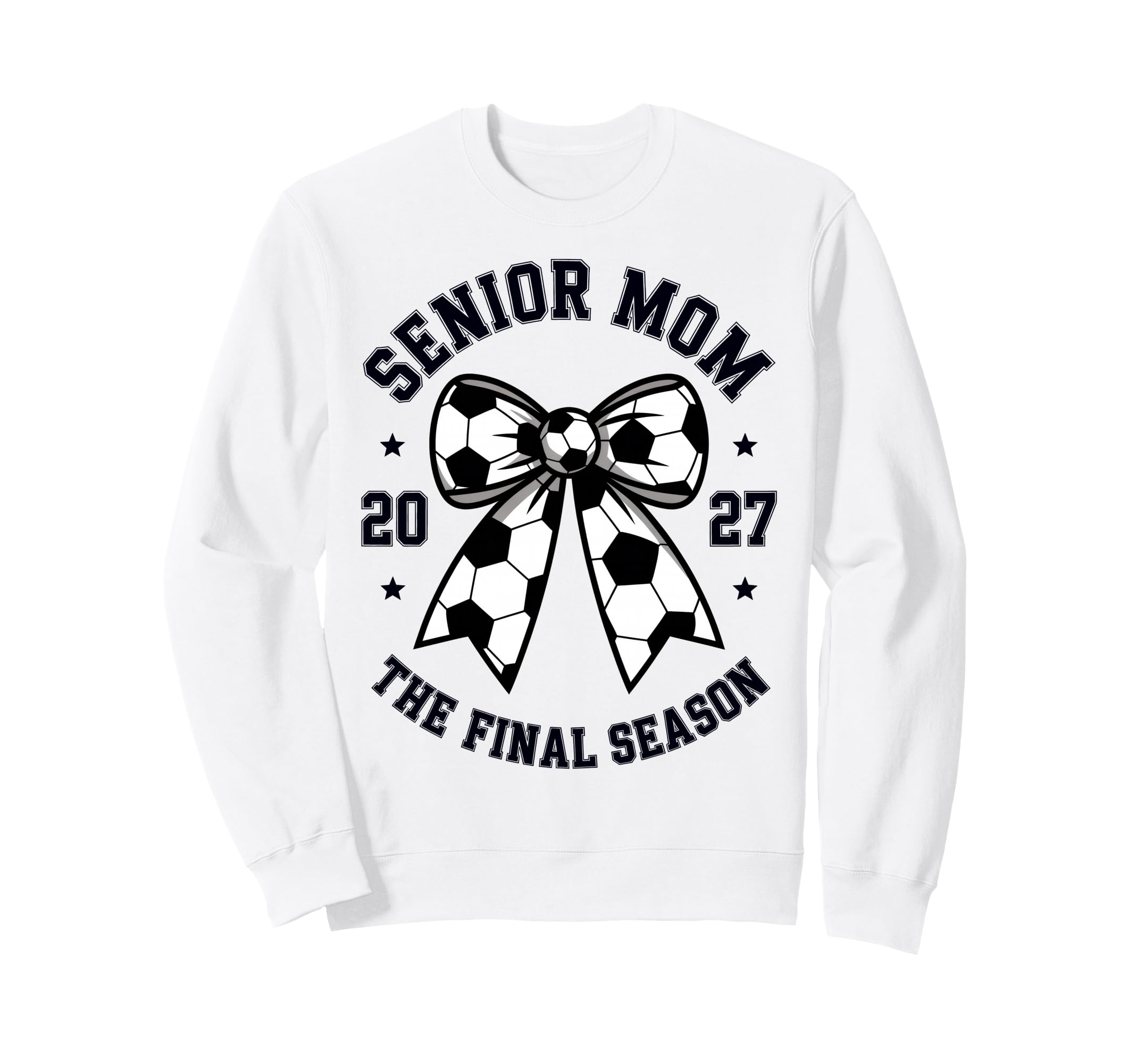 Senior Mom Soccer Class 2027 Womens Sweatshirt - Custom Art Print Unisex