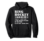 Funny Ring Hockey Goalie Definition Hoodie - Custom Art Print Unisex