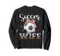 Womens Soccer Wife Headband Sweatshirt - Fun Novelty Design for Adults