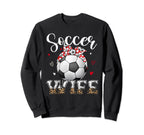 Womens Soccer Wife Headband Sweatshirt - Fun Novelty Design for Adults