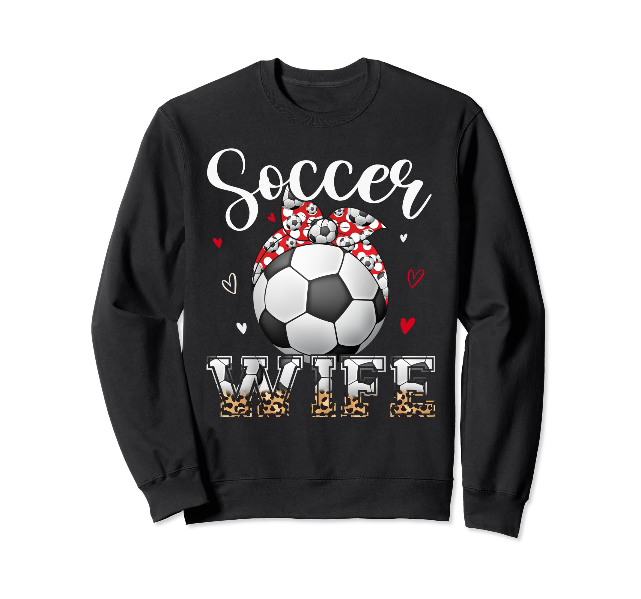 Womens Soccer Wife Headband Sweatshirt - Fun Novelty Design for Adults