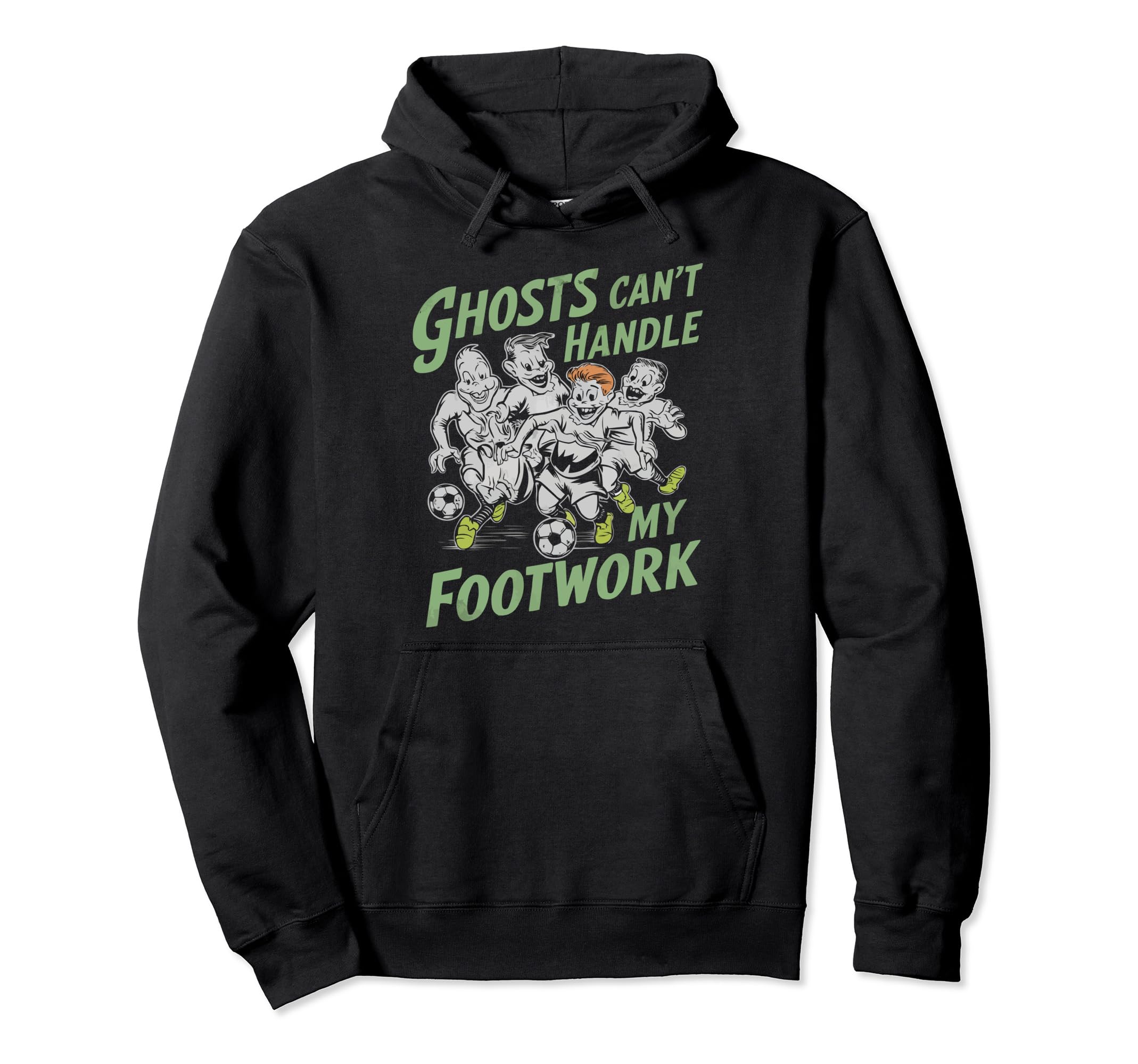 Soccer Halloween Spooky Goalkeeper Hoodie - Novelty Apparel for Adults