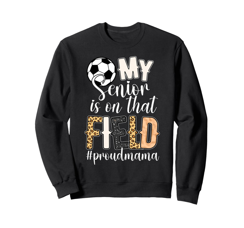 Proud Soccer Senior Mama Soccer Sweatshirt - Minimalist Print Unisex
