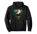 Paint Drip Soccer Player Ball Goalie Hoodie - Trendy Graphic Men Women