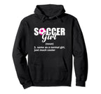 Soccer Definition Student Sports Hoodie - Custom Art Print for Adults