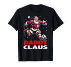 Soccer Daddy Claus Family Matching T-Shirt - Unique Graphic for Adults