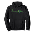 Heartbeat Brazil Flag Soccer Fan Hoodie - Custom Art Print Unisex