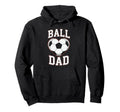 Ball Dad Heart Soccer Father Player Hoodie - Unique Graphic for Adults