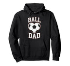 Ball Dad Heart Soccer Father Player Hoodie - Unique Graphic for Adults