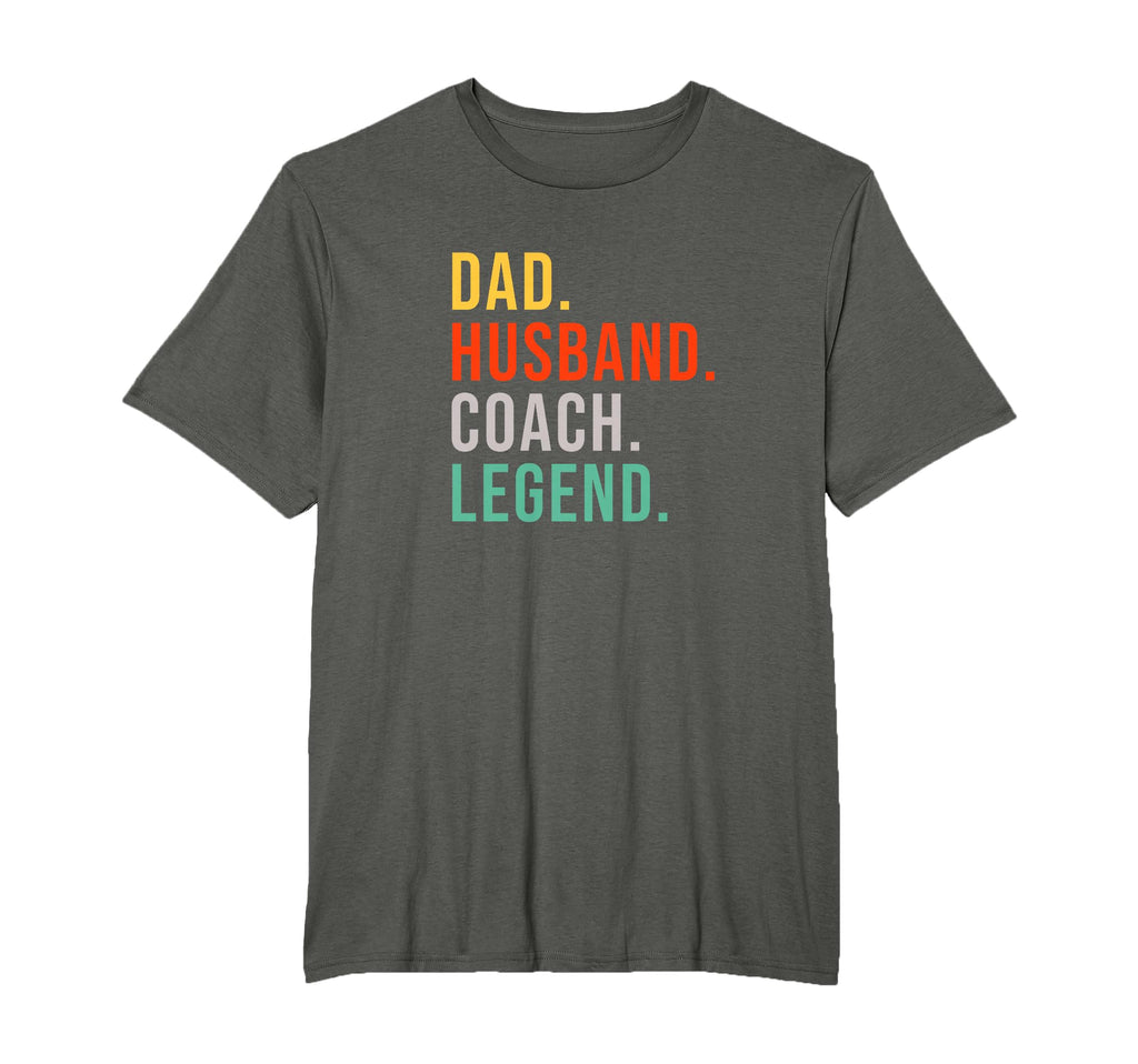 Funny Coach Dad Husband Legend Coaching T-Shirt - Aesthetic Graphic Unisex