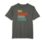 Funny Coach Dad Husband Legend Coaching T-Shirt - Aesthetic Graphic Unisex