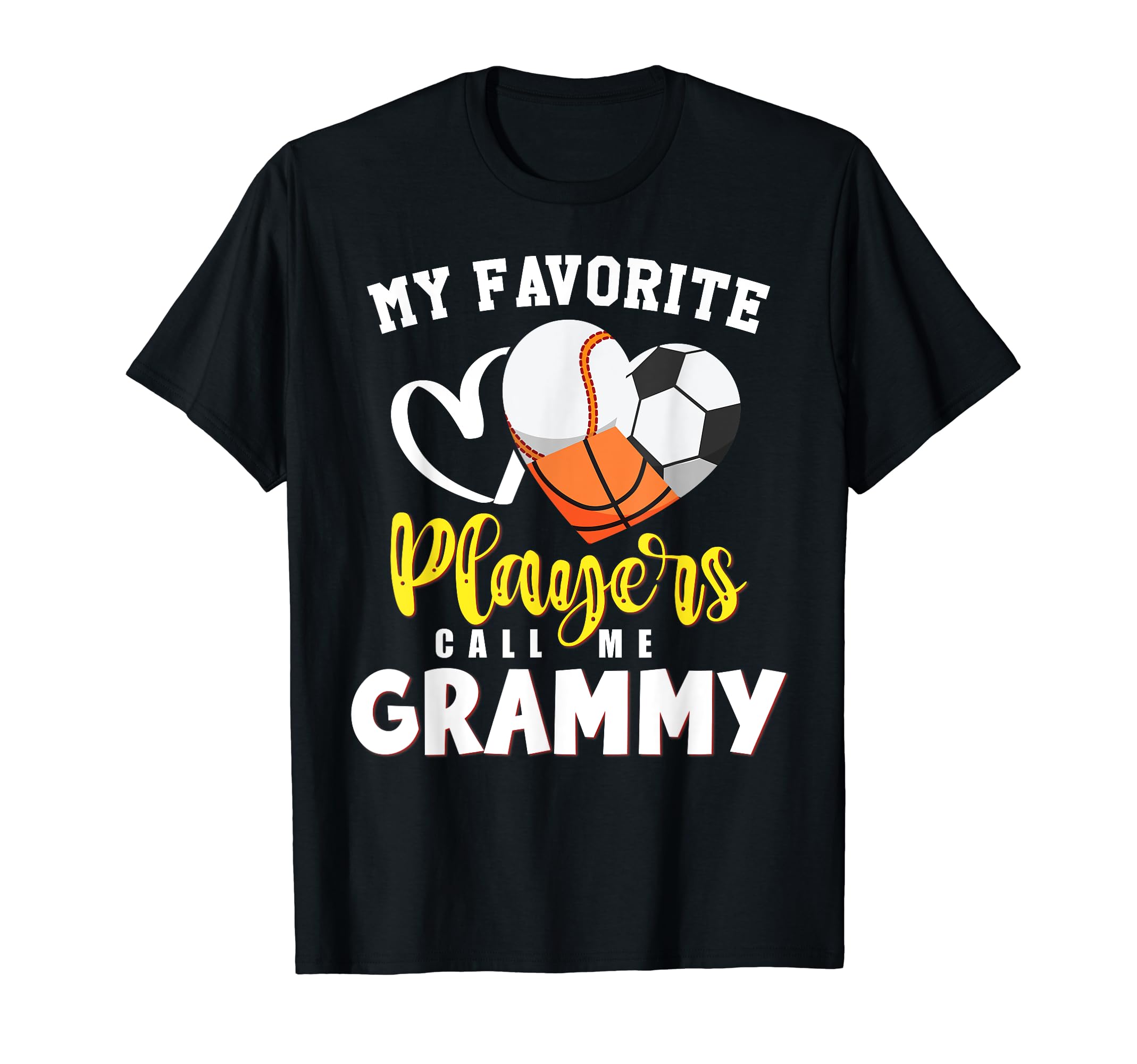 Grammy My Favorite Baseball Soccer T-Shirt - Minimalist Print Unisex