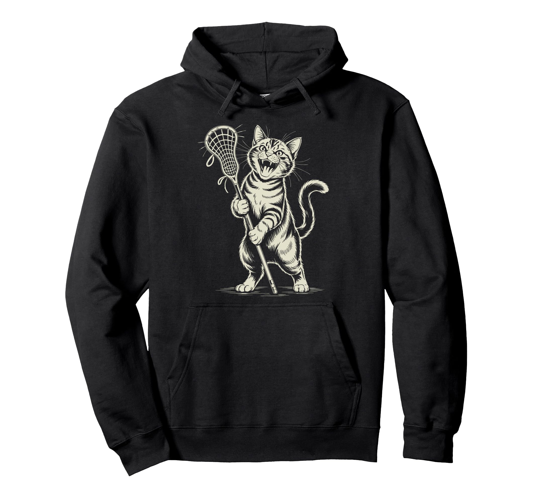 Lax Goalie Lacrosse Goalkeeper Gifts Hoodie - Minimalist Print Men Women