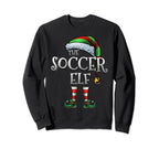 Soccer Elf Matching Family Soccer Elf Sweatshirt - Custom Art Print Unisex